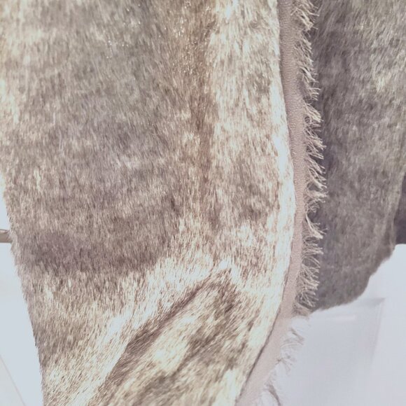 Simply Vera Vera Wang Faux Fur Vest/Shawl Women's-Tie/Front-Sheer Shoulder-Med - Picture 12 of 16